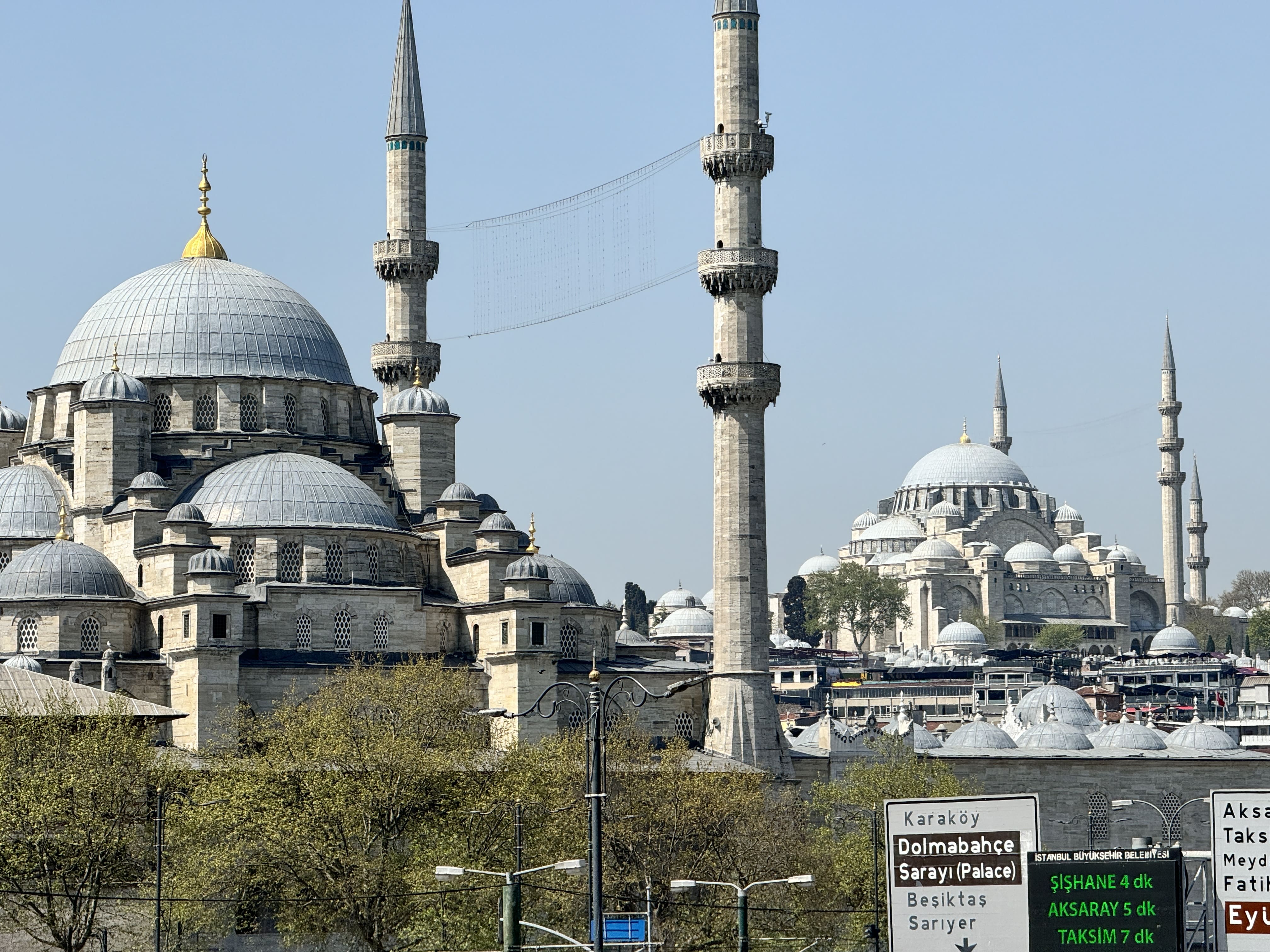 Istanbul mosque skyline from the water
