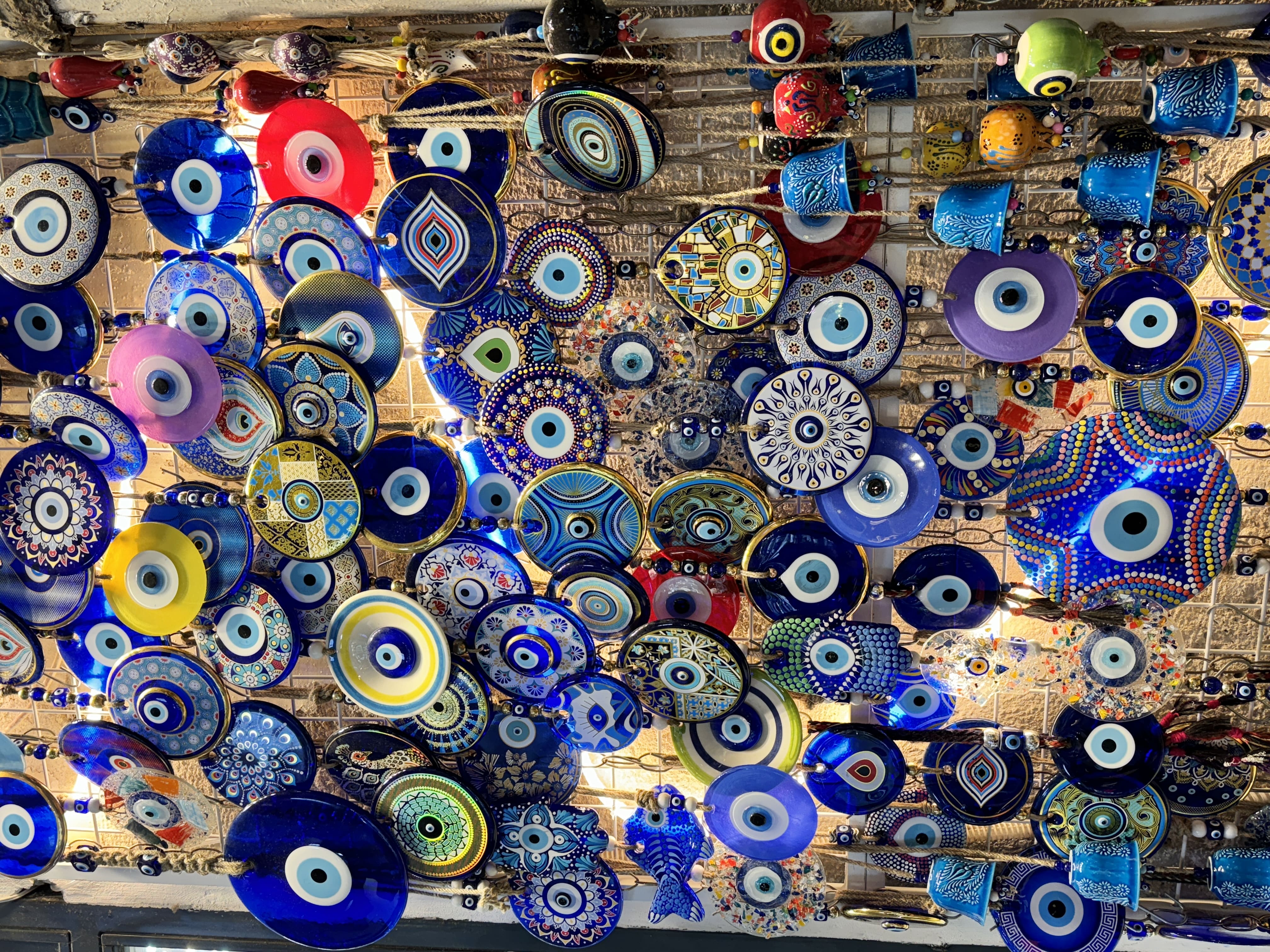 Turkish nazar evil eye amulets Grand Bazaar Istanbul